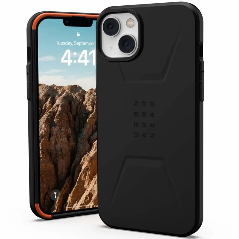 Civilian Mag Hoesje geschikt voor iPhone 14 Plus - zwart | zwart de UAG en Noir – photo produit