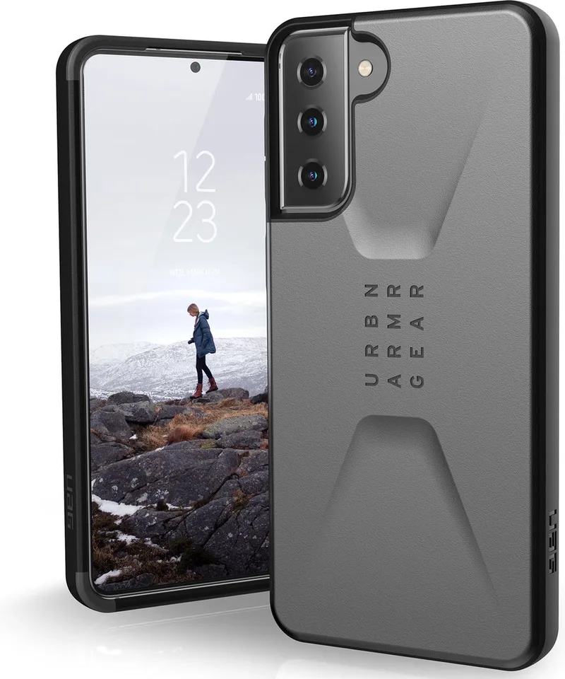 Civilian Samsung Galaxy S21 Plus Hoesje från UAG i Silver – produktbild