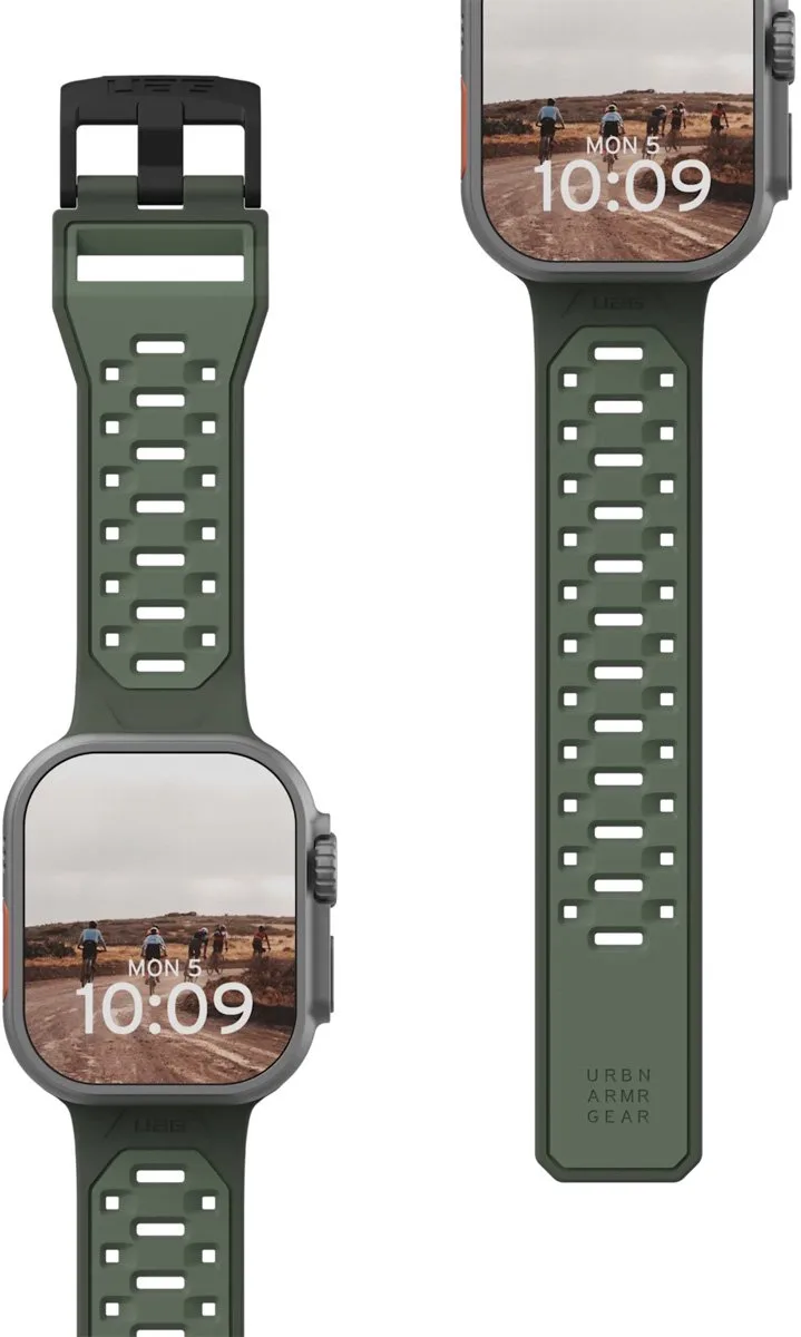 Civilian Strap voor de Apple Watch | 44/45/46/49 mm - Olive Drab de UAG en Vert – photo produit