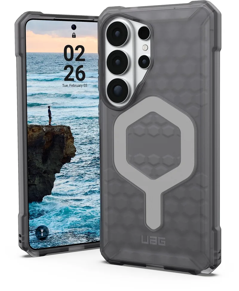 Essential Armor geschikt voor MagSafe geschikt voor Samsung Galaxy S26 Ultra - Ash van UAG in Grijs – productfoto