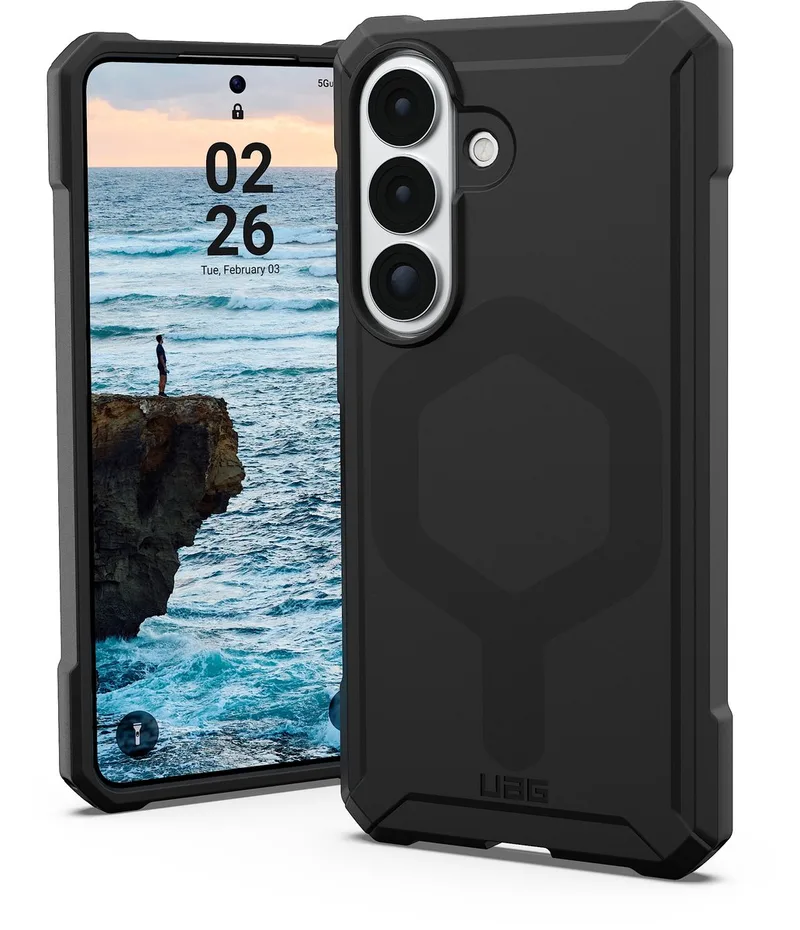 Essential Armor geschikt voor MagSafe geschikt voor Samsung Galaxy S26 Plus - Black van UAG in Zwart – productfoto