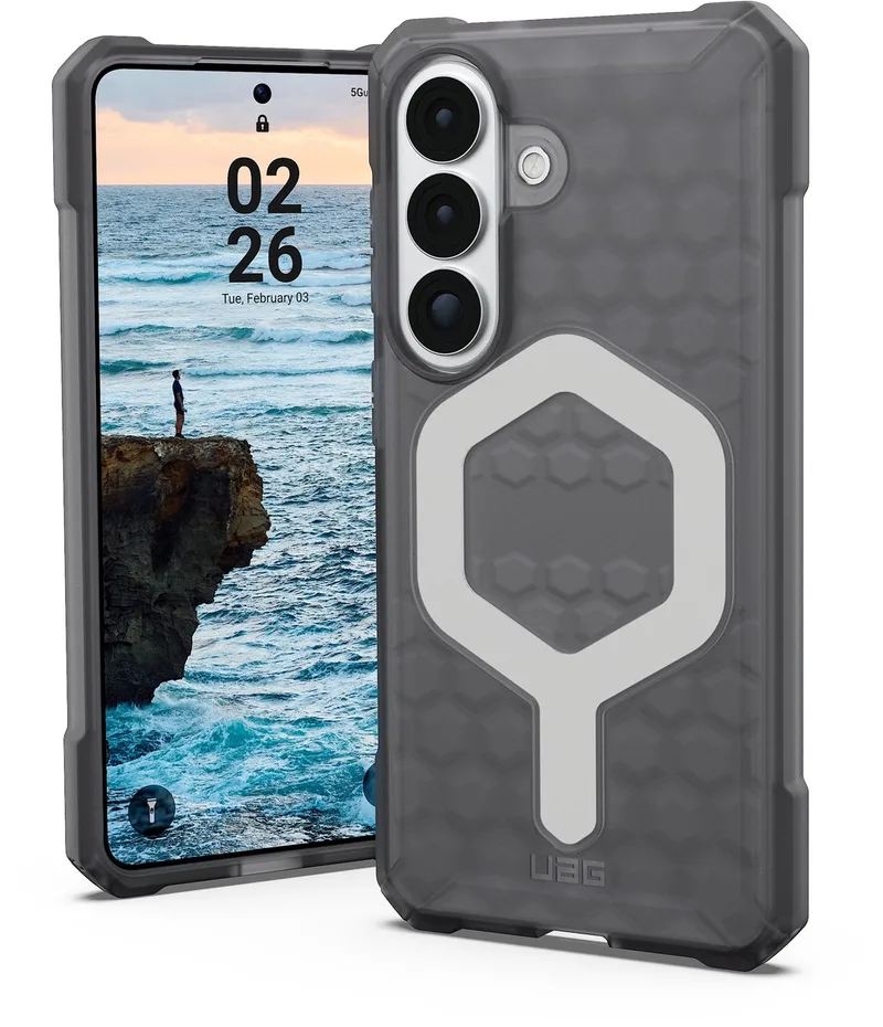 Essential Armor geschikt voor MagSafe geschikt voor Samsung Galaxy S26 - Ash de UAG en Gris – photo produit