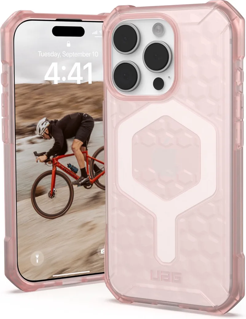 Essential Armor Mag geschikt voor iPhone 16 Pro Hoesje - rose pink | rose pink van UAG in Rose pink – productfoto