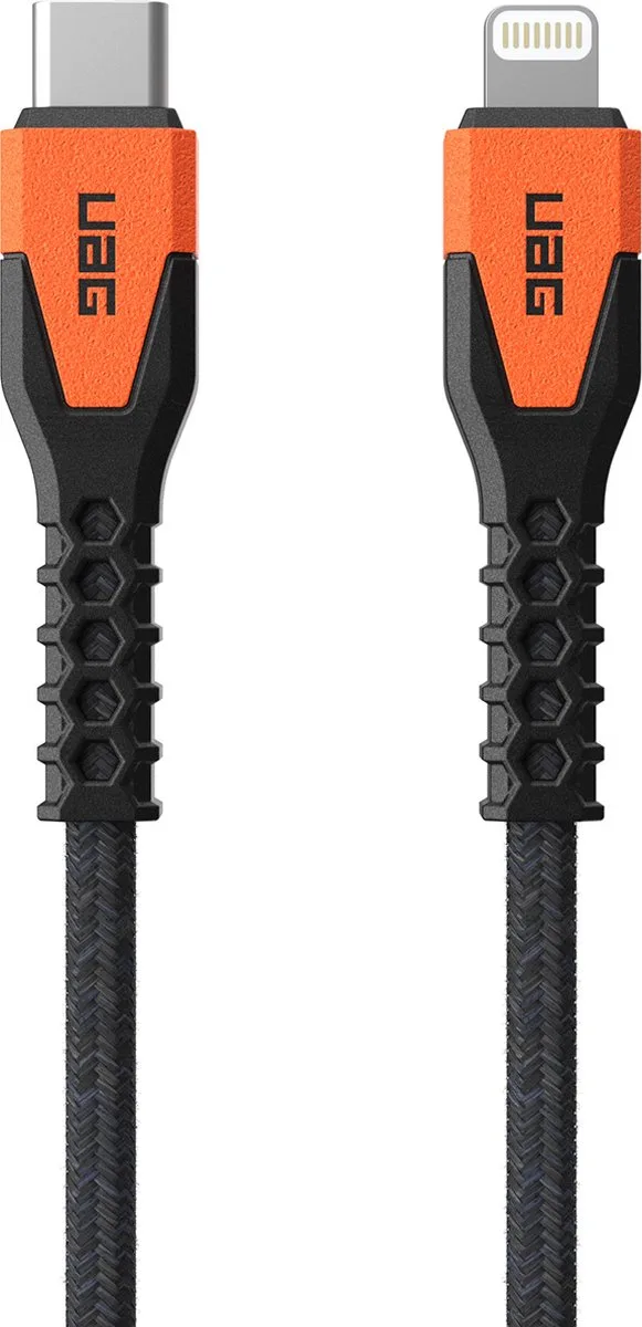 Kevlar® Core USB-C naar Lightning Kabel MFi 30W 1.5M Oranje