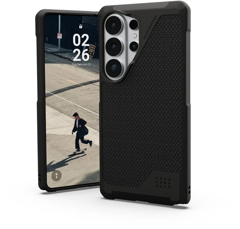 Metropolis LT geschikt voor MagSafe Backcover geschikt voor Samsung Galaxy S26 Ultra - Kevlar Black van UAG in Zwart – productfoto