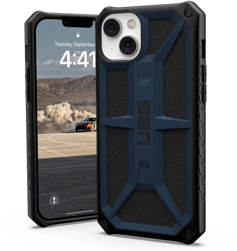 Monarch geschikt voor iPhone 14 Plus Hoesje från UAG i Blå – produktbild