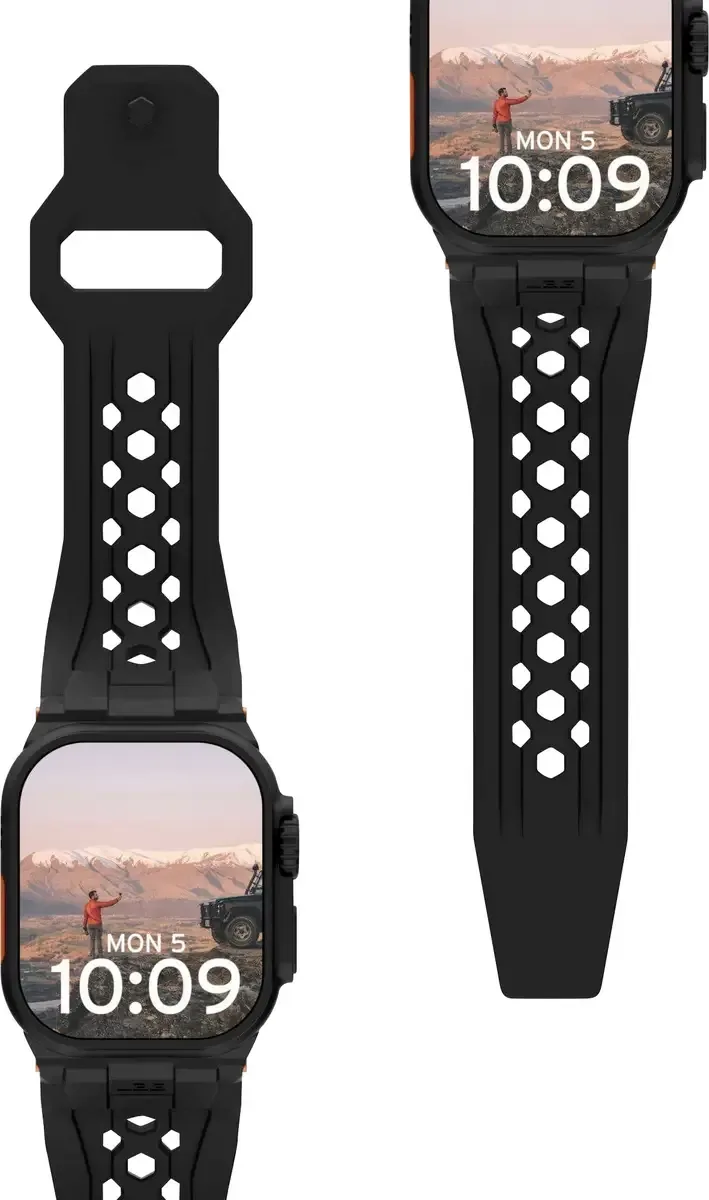 Monarch Horlogeband 44 mm, 45 mm, 46 mm Zwart, Titaanzwart Watch Series 1, Watch Series 2, Watch Series 3, Watch Series 4, Watch Series 5 by UAG – product photo