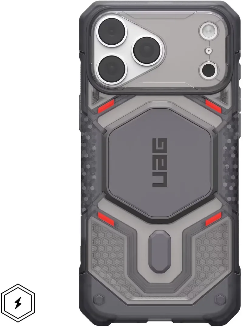 Monarch Pro Backcover geschikt voor Apple iPhone 18 Pro / 17 Pro - Ash by UAG in Grey – product photo