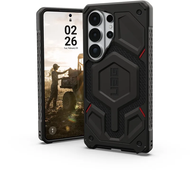 Monarch Pro Backcover geschikt voor Samsung Galaxy S26 Ultra - Kevlar Black by UAG in Black – product photo