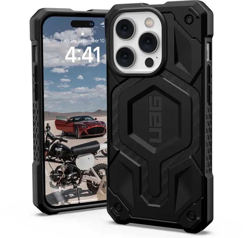 Monarch Pro Mag Hoesje iPhone 14 Pro | carbon de UAG en Noir – photo produit