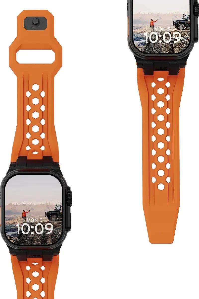 Monarch Strap 42 mm, 44 mm, 45 mm, 46 mm, 49 mm Oranje, Titaanzwart Watch Ultra by UAG – product photo