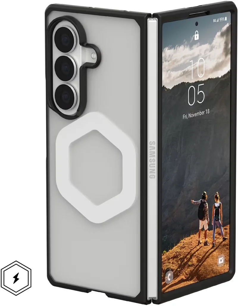 Mouve Magnetic Backcover geschikt voor Samsung Galaxy Z Fold 8 Ultra - Ice by UAG in Grey – product photo