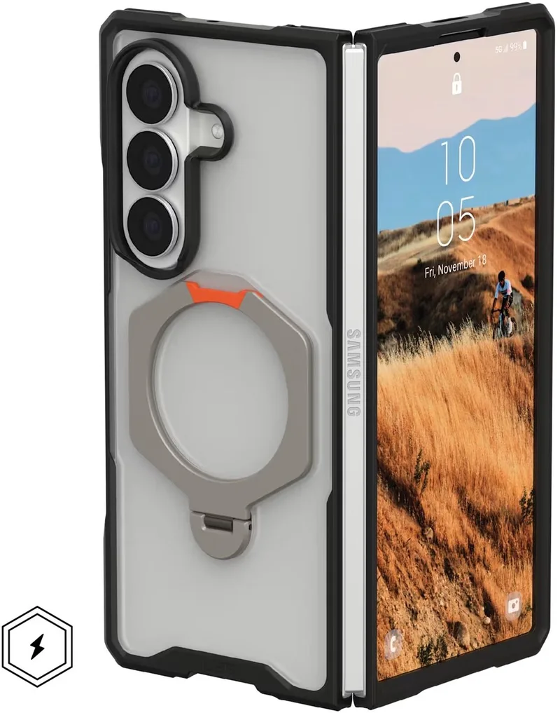 Mouve XTE Magnetic Backcover geschikt voor Samsung Galaxy Z Fold 8 Ultra - Ice de UAG en Gris – photo produit