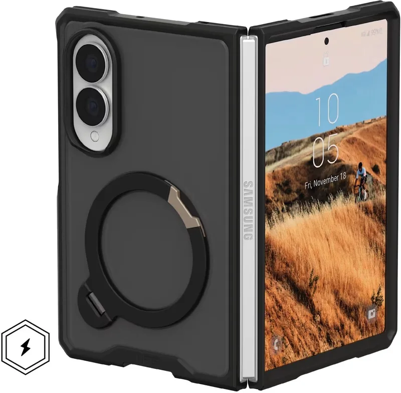 Mouve XTE Magnetic Backcover geschikt voor Samsung Galaxy Z Fold 8 - Ash från UAG i Grå – produktbild