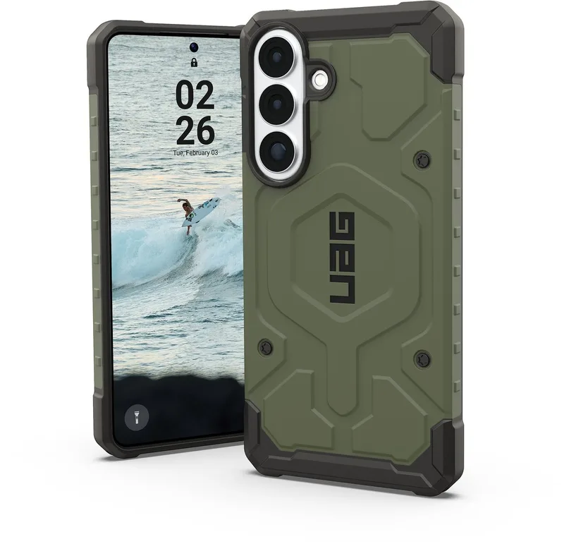 Pathfinder Backcover geschikt voor MagSafe geschikt voor Samsung Galaxy S26 Plus - Olive Drab by UAG in Green – product photo