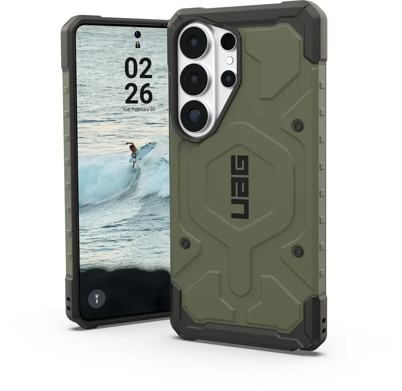 Pathfinder Backcover geschikt voor MagSafe geschikt voor Samsung Galaxy S26 Ultra - Olive Drab by UAG in Green – product photo