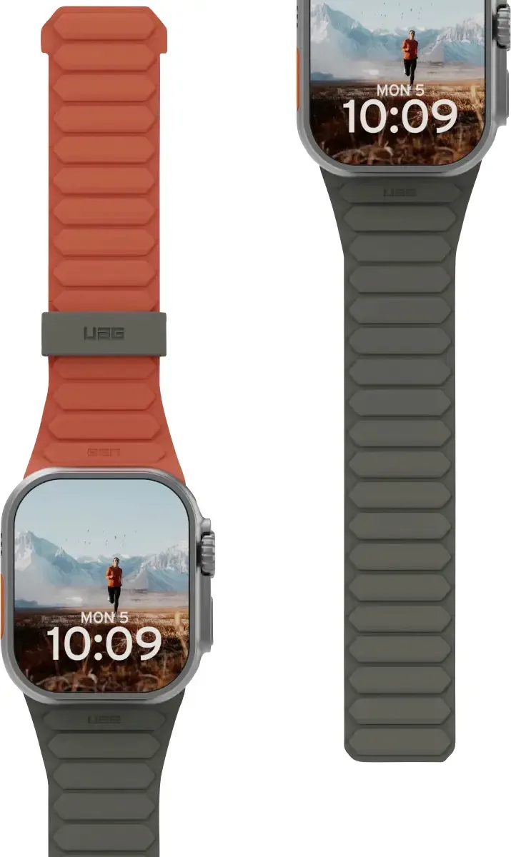 Pathfinder Horlogeband 44 mm, 45 mm, 46 mm Uni Olijf, Terracotta Watch Series 4, Watch Series 5, Watch Series 6, Watch Series 7, Watch Series by UAG – product photo