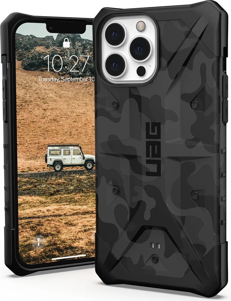 Pathfinder iPhone 13 Pro Max Hoesje - midnight camo by UAG in Black – product photo