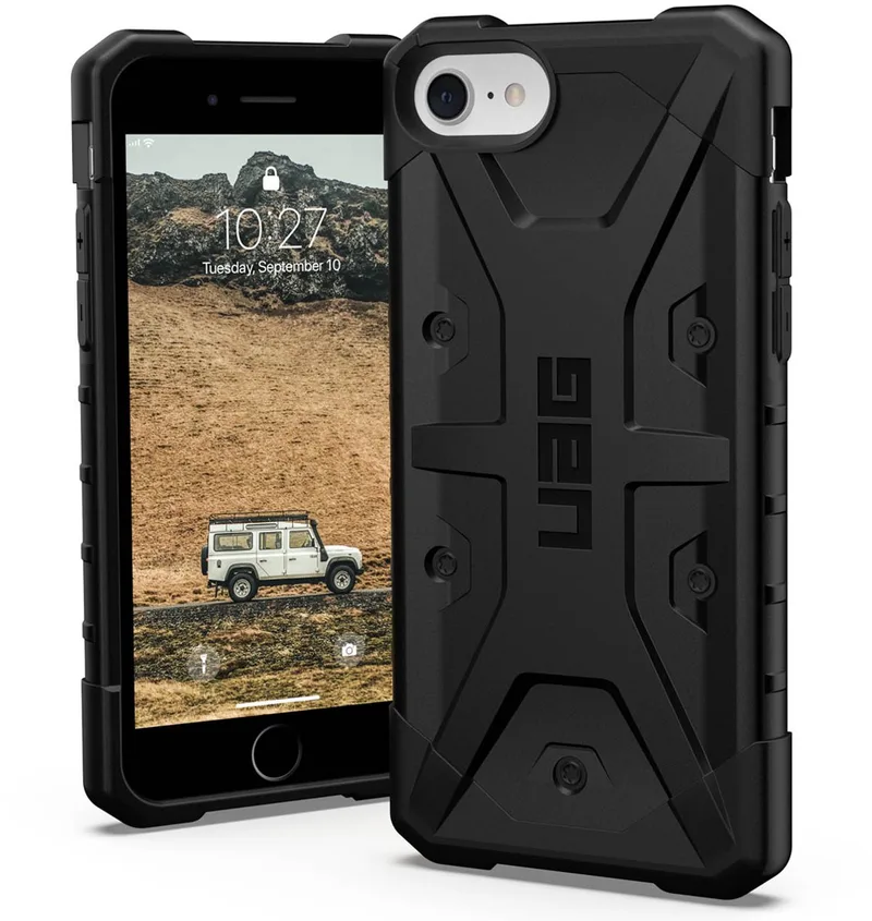 Pathfinder Outdoor telefoonhoes – Apple iPhone 7, iPhone 8, iPhone SE (2e generatie), iPhone SE (3e generatie) by UAG in Black – product photo