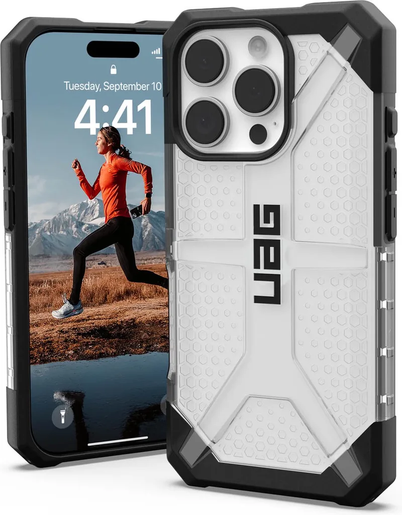 Plasma geschikt voor iPhone 16 Pro Hoesje - transparant | transparant de UAG en Transparent – photo produit