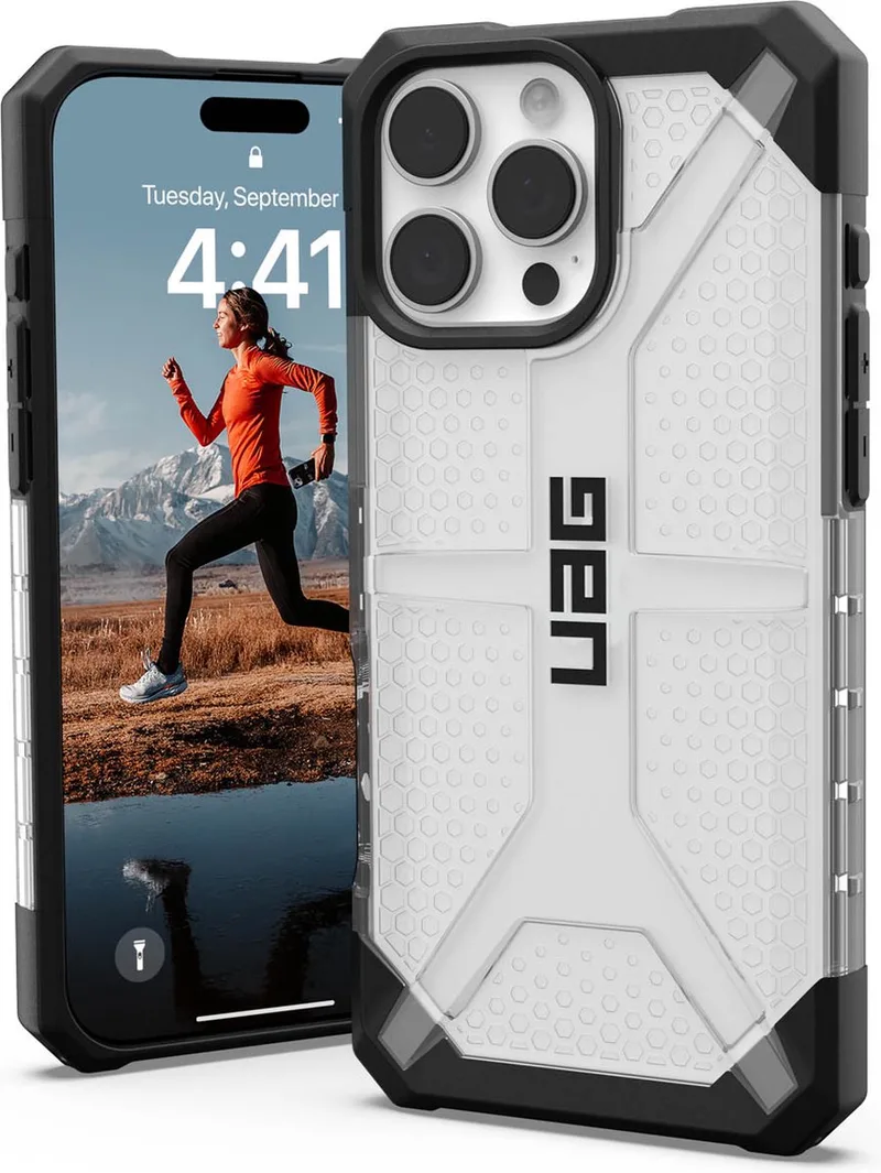 Plasma geschikt voor iPhone 16 Pro Max Hoesje - transparant | transparant van UAG in Transparant – productfoto