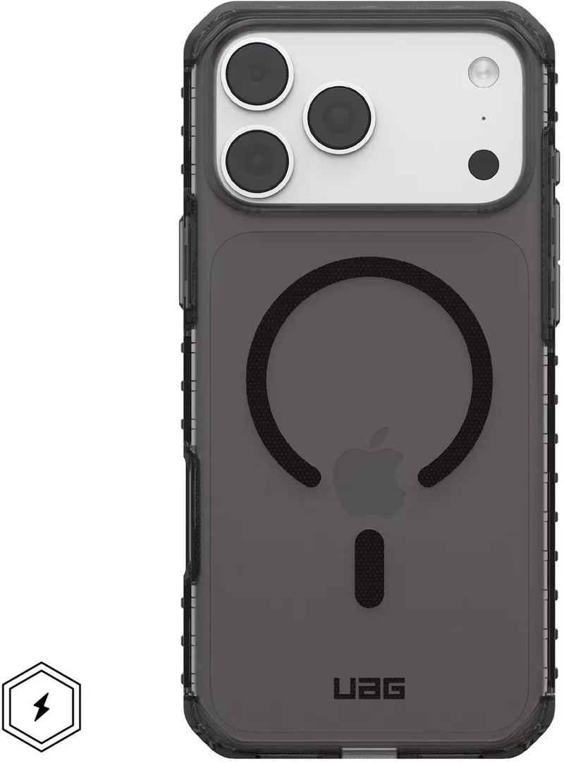 Plyo LT geschikt voor MagSafe Backcover geschikt voor iPhone 18 Pro Max / 17 Pro Max - Ash Black von UAG in Schwarz – Produktfoto