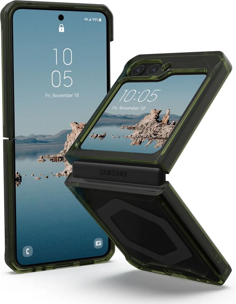 Plyo Pro Backcover geschikt voor Samsung Galaxy Z Flip 5 - Olive by UAG in Green – product photo