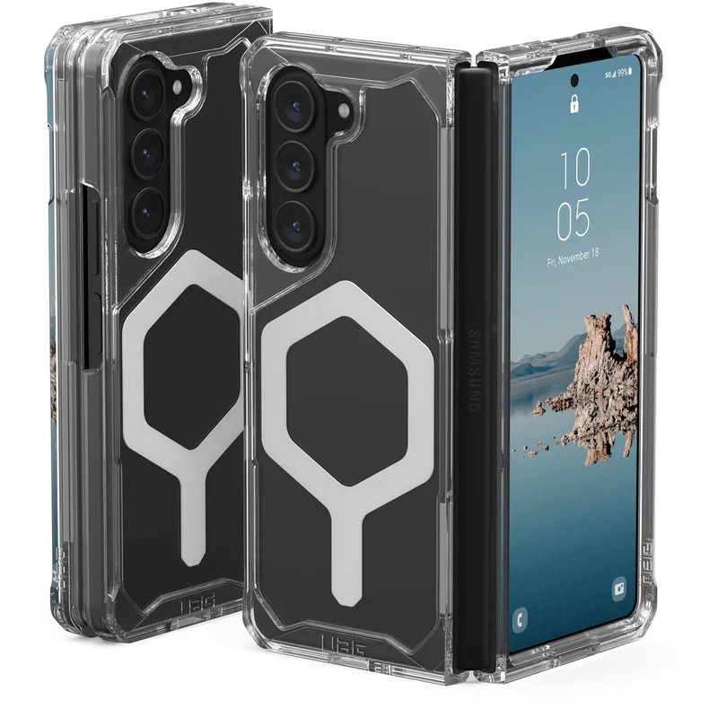 Plyo Pro Backcover geschikt voor Samsung Galaxy Z Fold 5 - Ice från UAG i Transparent – produktbild
