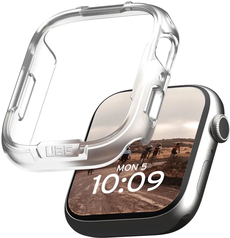 Scout | Bumper Case voor de Apple Watch 7 / 8 / 9 - 45 mm - Clear van UAG in Transparant – productfoto