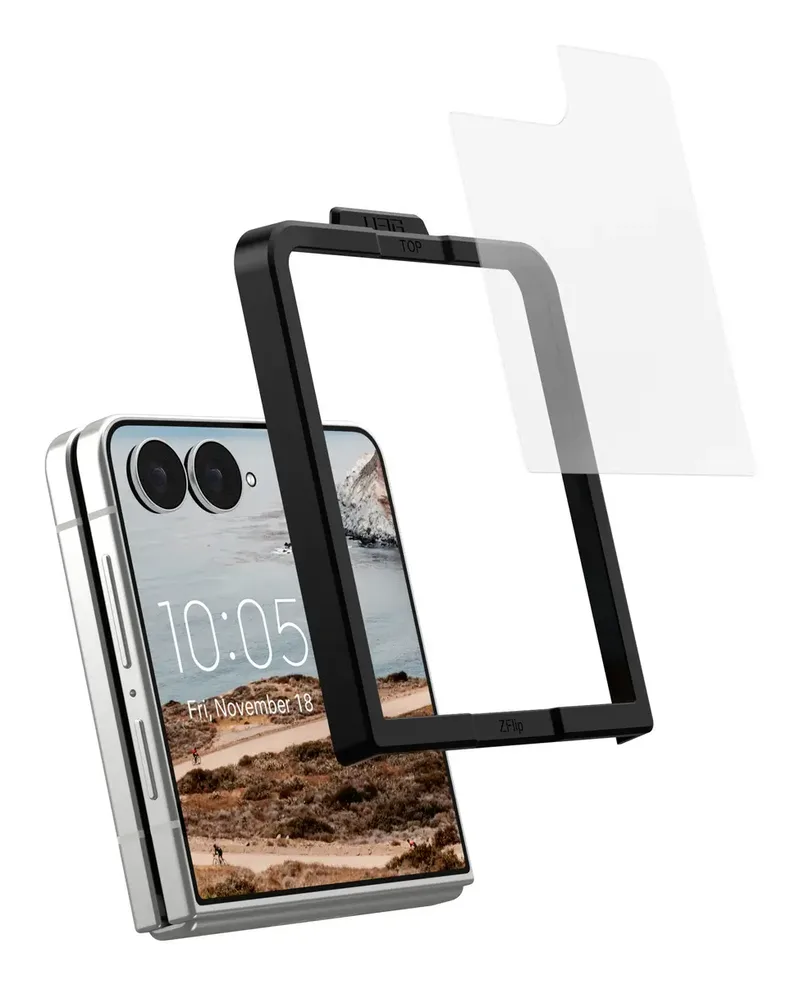 Tempered Glass 24448411NA Screenprotector (glas) Samsung Galaxy Z flip8 1 stuk(s) by UAG in Transparent – product photo