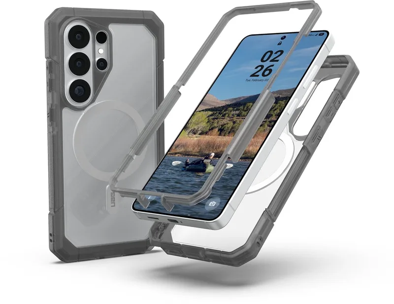 Trooper Backcover met Magneet geschikt voor Samsung Galaxy S26 Ultra - Ash Clear fra UAG i Gennemsigtig – produktbillede