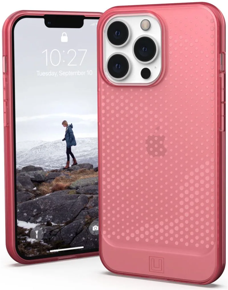 [U] Lucent Apple iPhone 13 Pro Hoesje von UAG in Rosa – Produktfoto