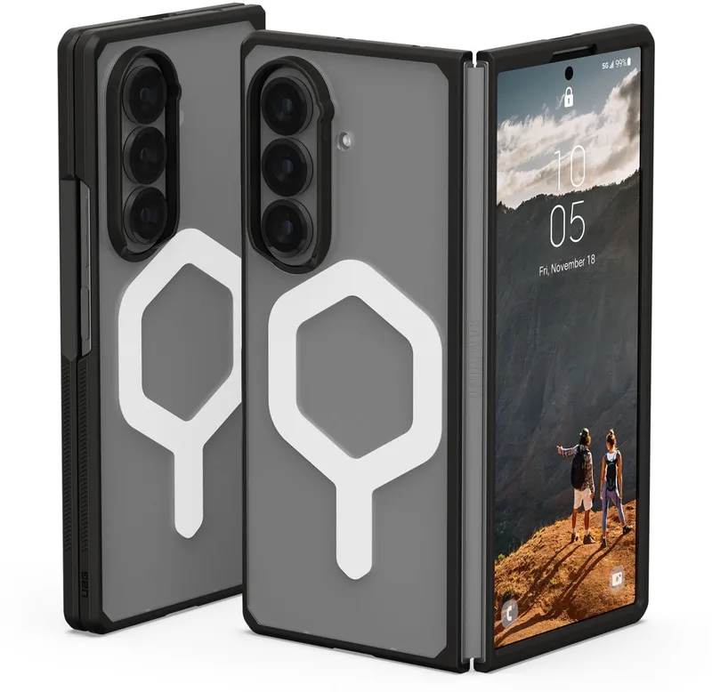 [U] Mouve Backcover geschikt voor MagSafe geschikt voor Samsung Galaxy Z Fold 7 - Ice by UAG in Transparent – product photo