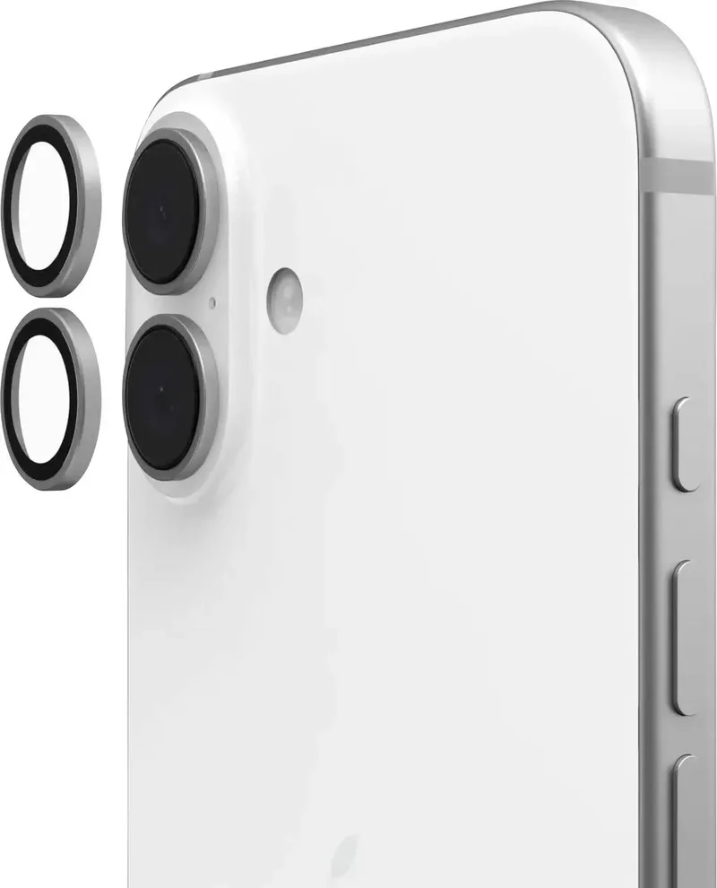 Urban Armor Gear 144378113636 Cameraprotector (glas) Apple iPhone 16 Plus, iPhone 16 1 stuk(s) by UAG in Titaan, Transparent – product photo