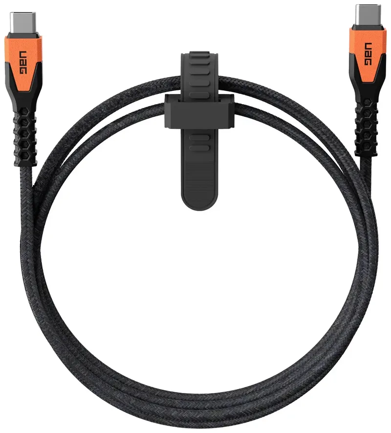 USB-C Kabel [1x USB-C - 1x USB-C] 1.5 m by UAG in Black, Orange – product photo