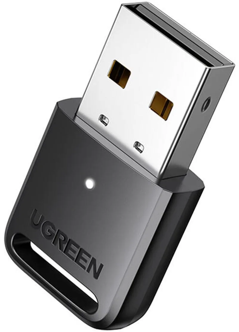 Bluetooth 5.3 Usb-Adapter/Ontvanger Ugreen Cm591, Led, Bereik 20 M (Zwart) by UGREEN in Transparent – product photo