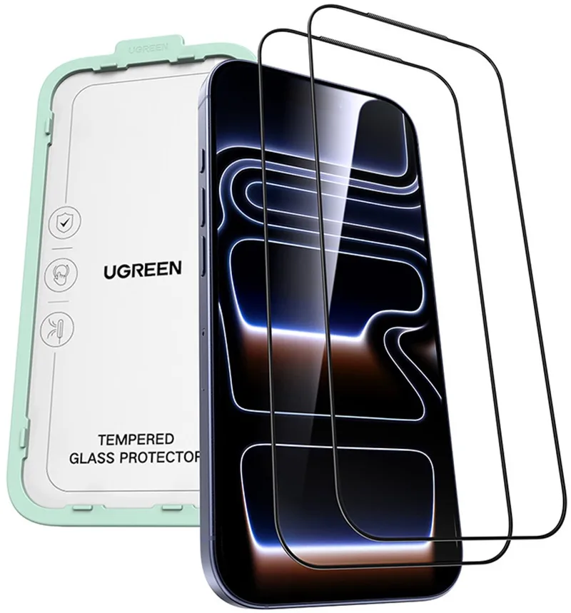 Gehard Glas Voor Iphone 17 Pro 2 Stuks Beschermende 9H Bescherming van UGREEN – productfoto