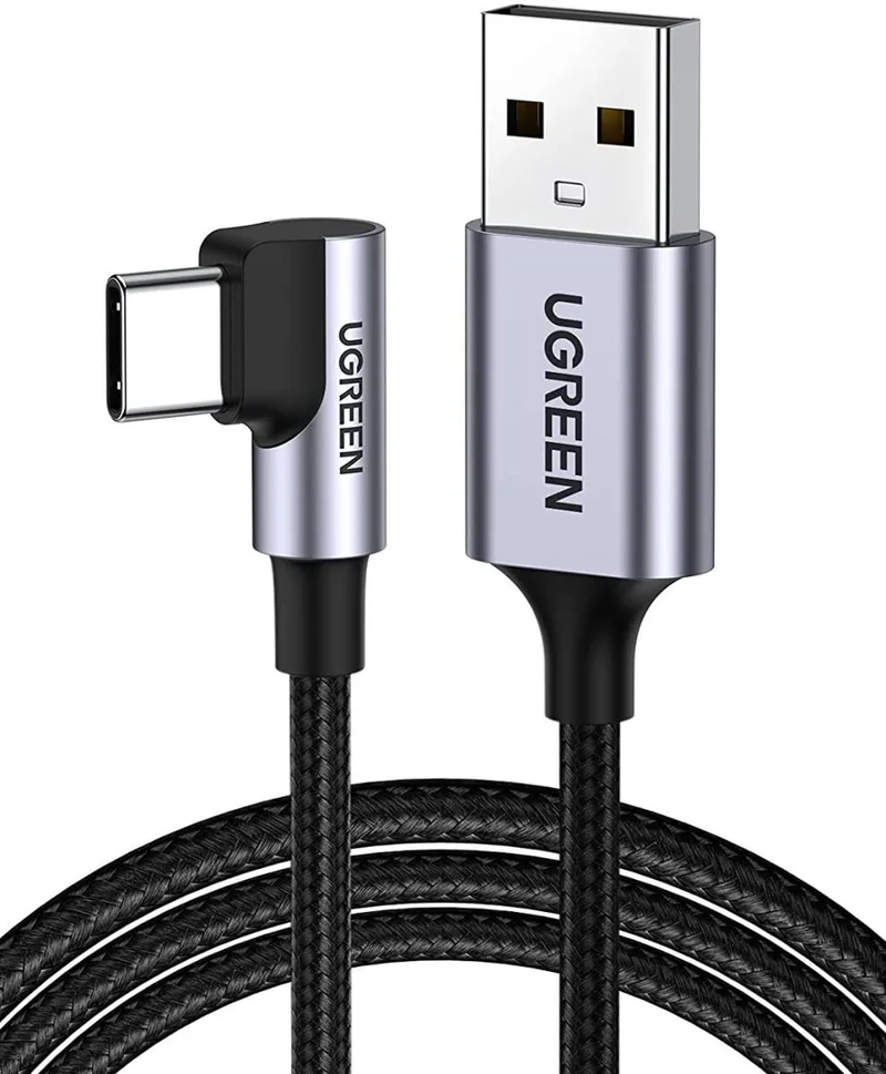 haakse - kabel USB - USB Type C 2m 3A grijs - (50942) by UGREEN in Black – product photo