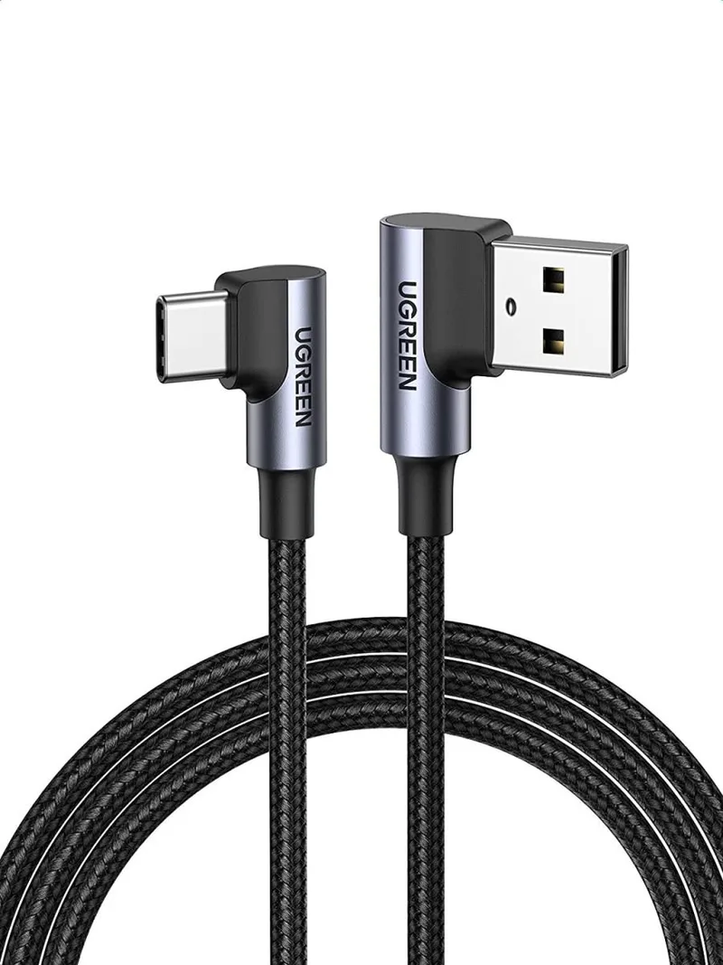haakse - kabel USB - USB Type C Quick Charge 3.0 QC3.0 - 3 - A - 0,5 - m - (US176 - 20855) by UGREEN in Grey – product photo