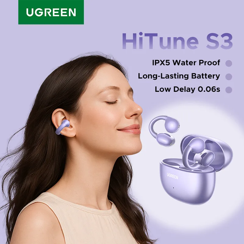 HiTune S3 Open-Ear TWS Ohrhörer, Lila från UGREEN – produktbild