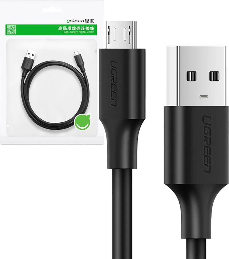 Kabel Usb Do Micro Usb Ugreen Us289 Qc 3.0 2.4A 1M (Czarny) by UGREEN in Black – product photo