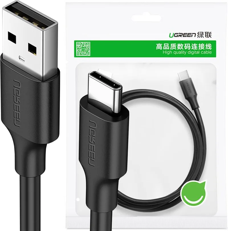 kabel - USB - USB Type C - 480 - Mbps - 3 - A - 1,5 - m - (US287 - 60117) by UGREEN in Black – product photo