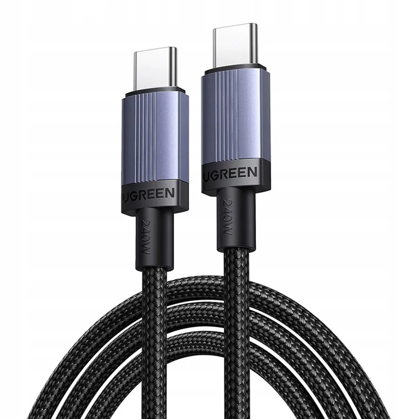 L528 USB-C Kabel 100W 1m Grijs - Snel Laden PD 3.0 PPS by UGREEN in Transparent – product photo