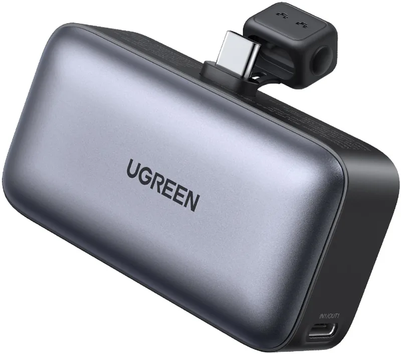 PB503 Serie - Powerbank - 5000mAh - USB-C Ingebouwd van UGREEN in Grijs – productfoto