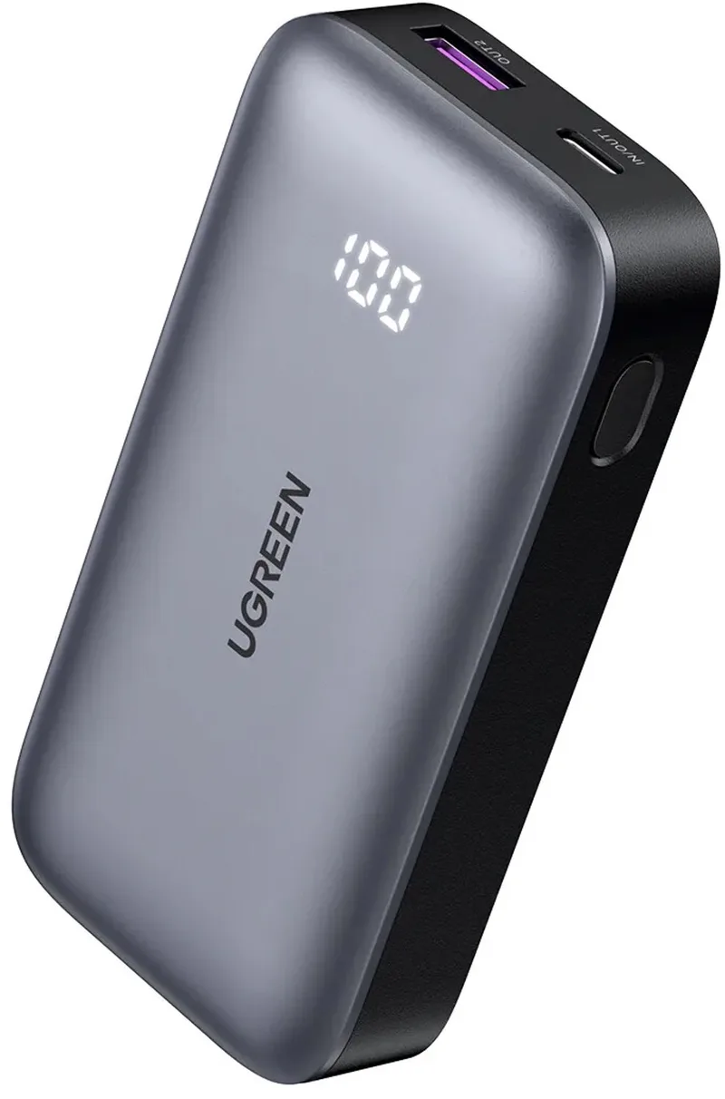 Powerbank 10000Mah Nexode Pb502 Usb Usb-C 30W Pd Voor Telefoonconnector by UGREEN in Green – product photo