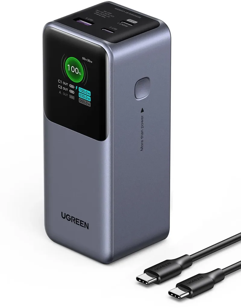 Powerbank 20000Mah 2X Usb-C Usb Voor Apple Iphones 12 13 14 by UGREEN in Grey – product photo