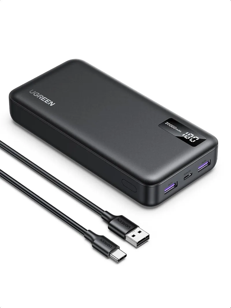 Powerbank 20000Mah Ugreen Pb312, Pd 20W (Czarny) de UGREEN en Transparent – photo produit