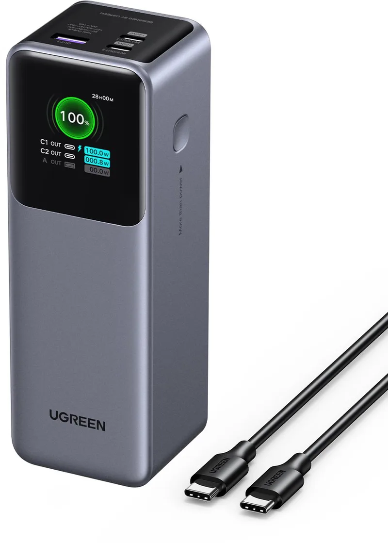 UGREEN 25000mAh 200W Fast Charging Power Bank by UGREEN in Black – product photo