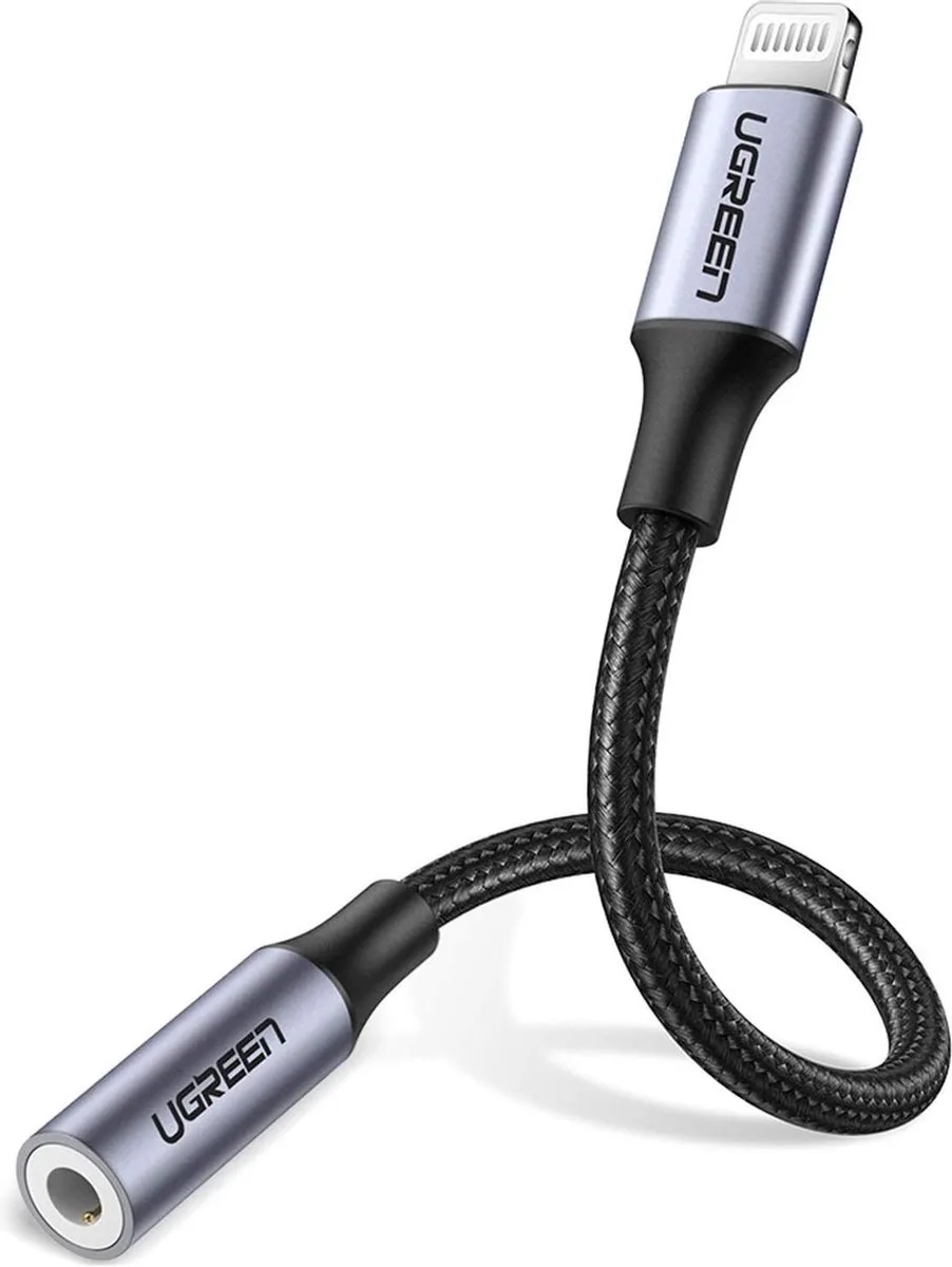 Ugreen 30756 Lightning-kabel 0,1 m fra UGREEN i Sort, Grå – produktbillede