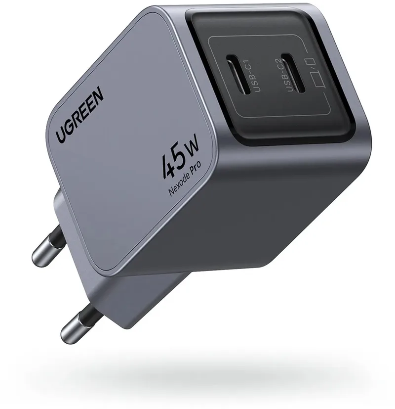 Ugreen 35008 oplader voor mobiele apparatuur Universeel Grijs AC Snel opladen Binnen de UGREEN en Transparent – photo produit